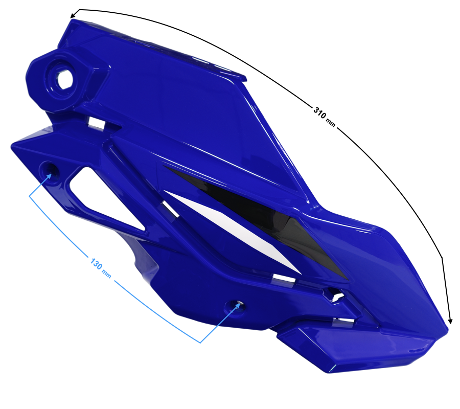 Koplamphuis, recht deel 1 blauw GT125cc